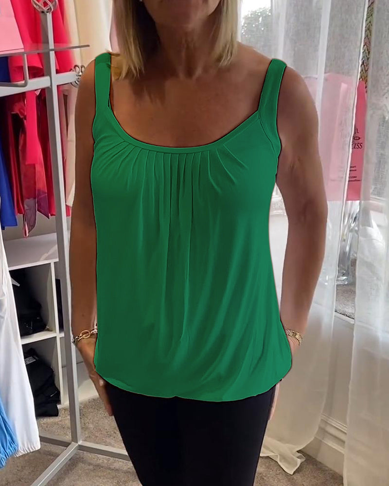 Estelle™ | Bluzka z plisowanego bawełny
