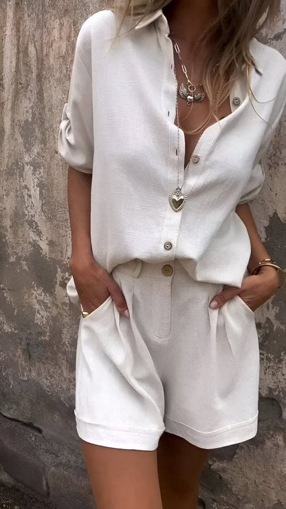 Linnea™ | Lekki zestaw lniany