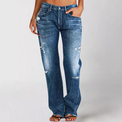 Priscilla™ | Jeans Denim z Szerokimi Nogawkami