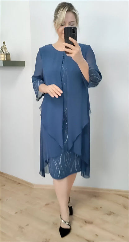 Claudia™ | Elegancka sukienka z płynna warstwą