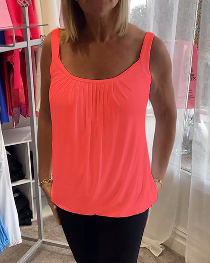 Estelle™ | Bluzka z plisowanego bawełny