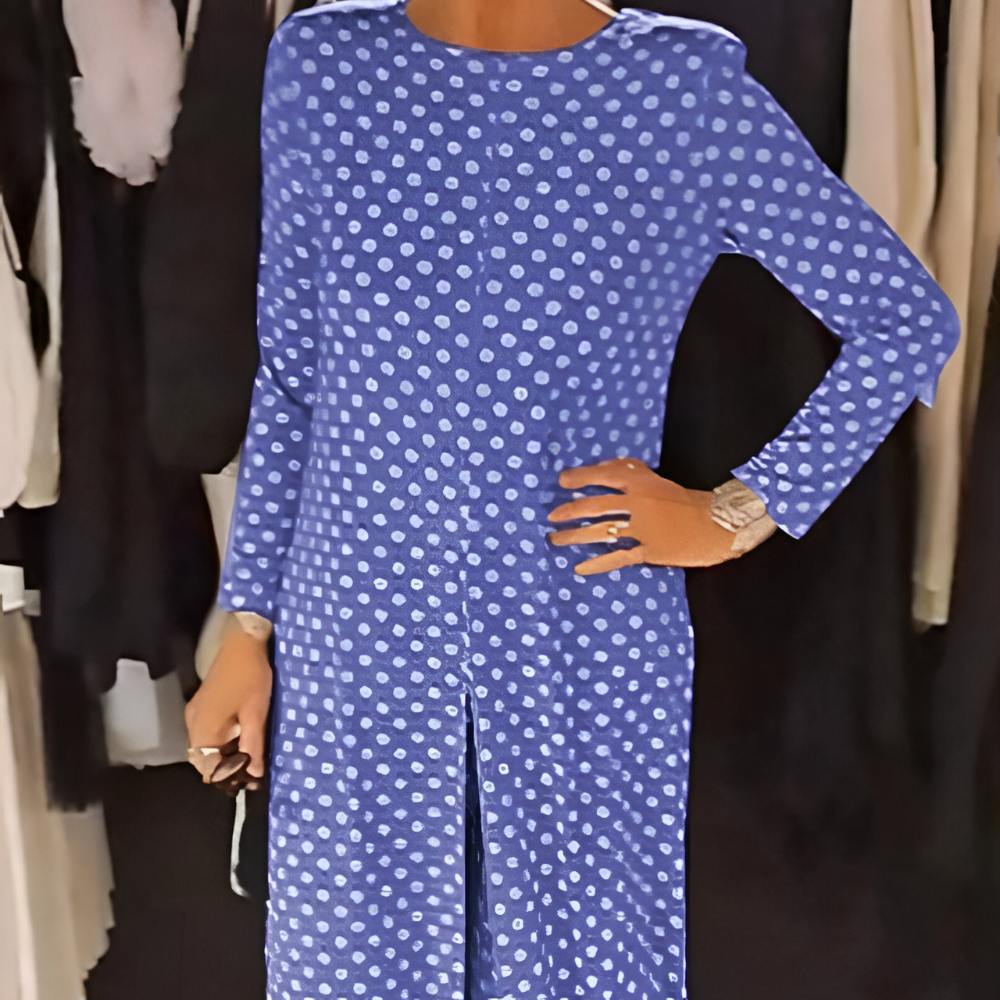 Irina™ | Stylowy Komplet Dwu Częściowy w Groszki