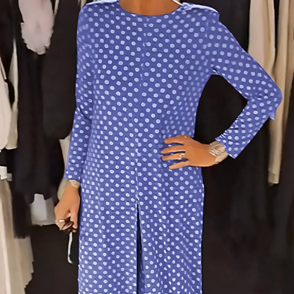 Irina™ | Stylowy Komplet Dwu Częściowy w Groszki