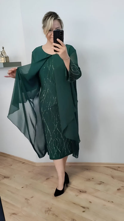 Claudia™ | Elegancka sukienka z płynna warstwą