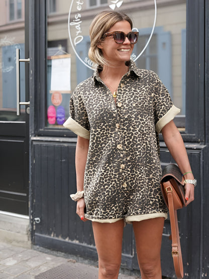 Nonette™ | Sukienka koszulowa w leopardzie