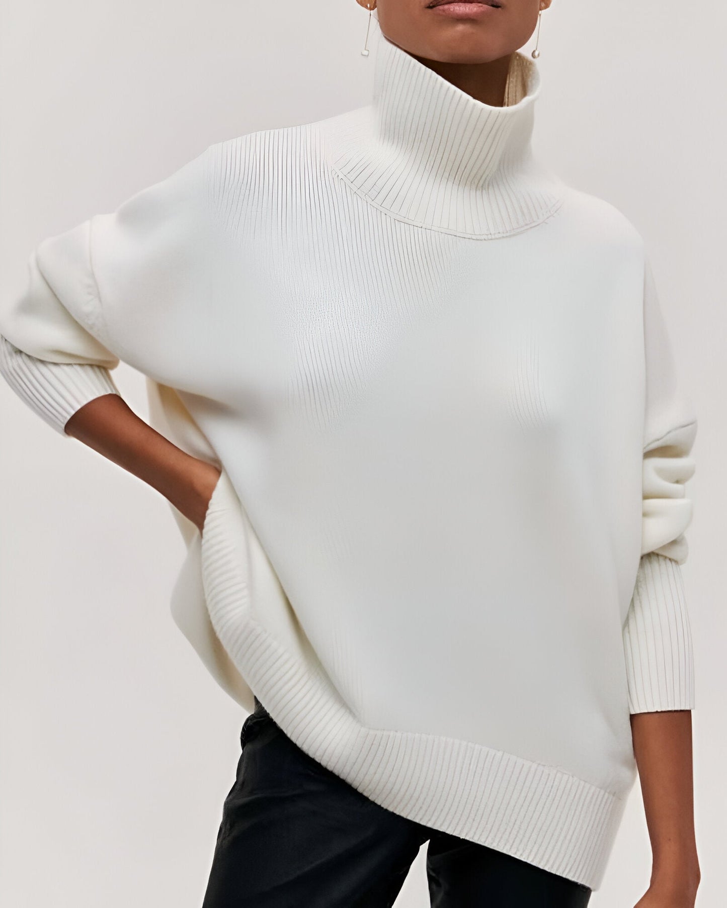 Liora™ | Sweter z Golfem w Luźnym Kroju