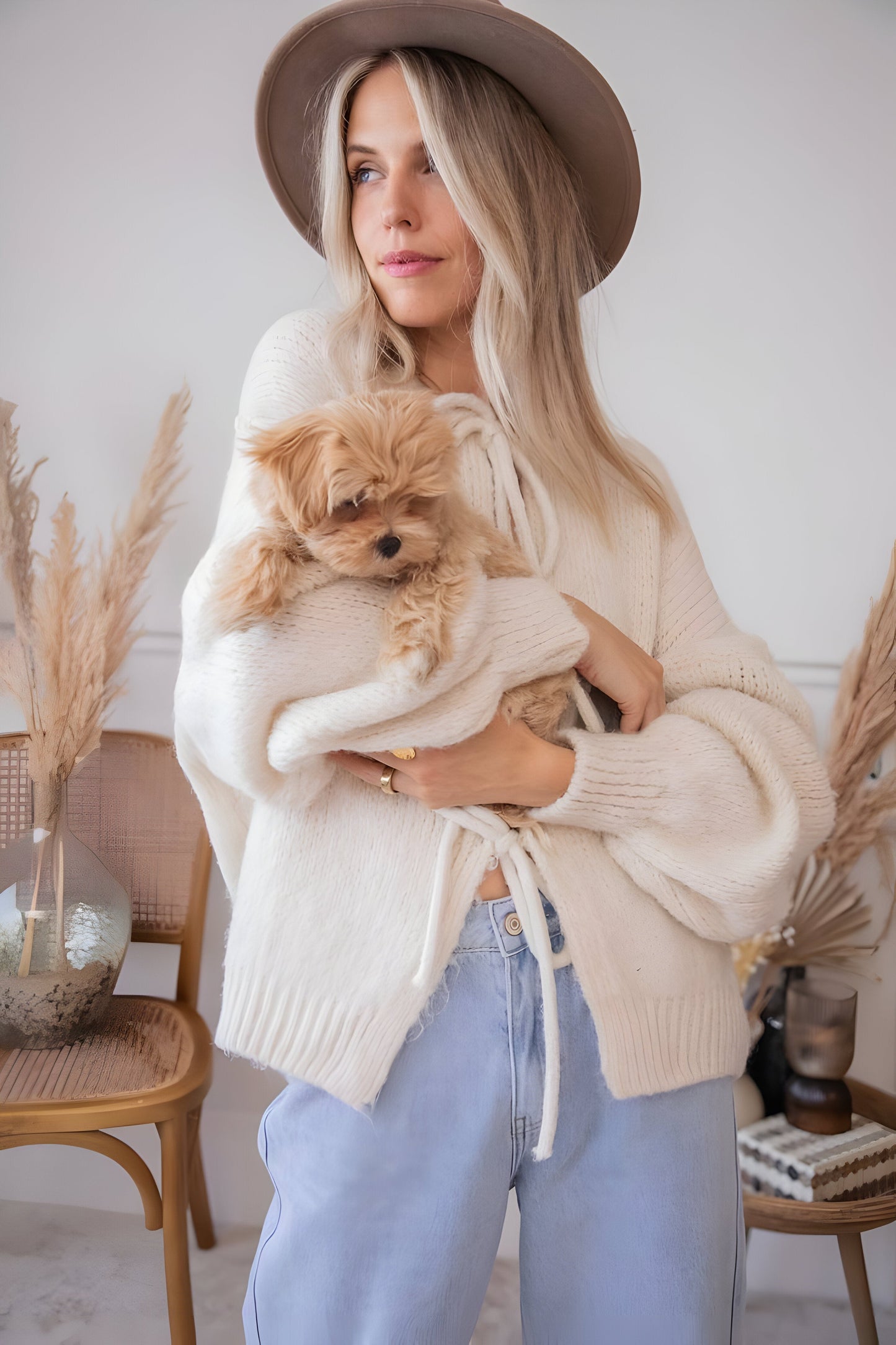 Lilly™ | Sweter Robiony na Drutach