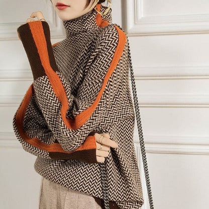 Zoja™ | Stylowy Sweter z Wysokim Kołnierzem