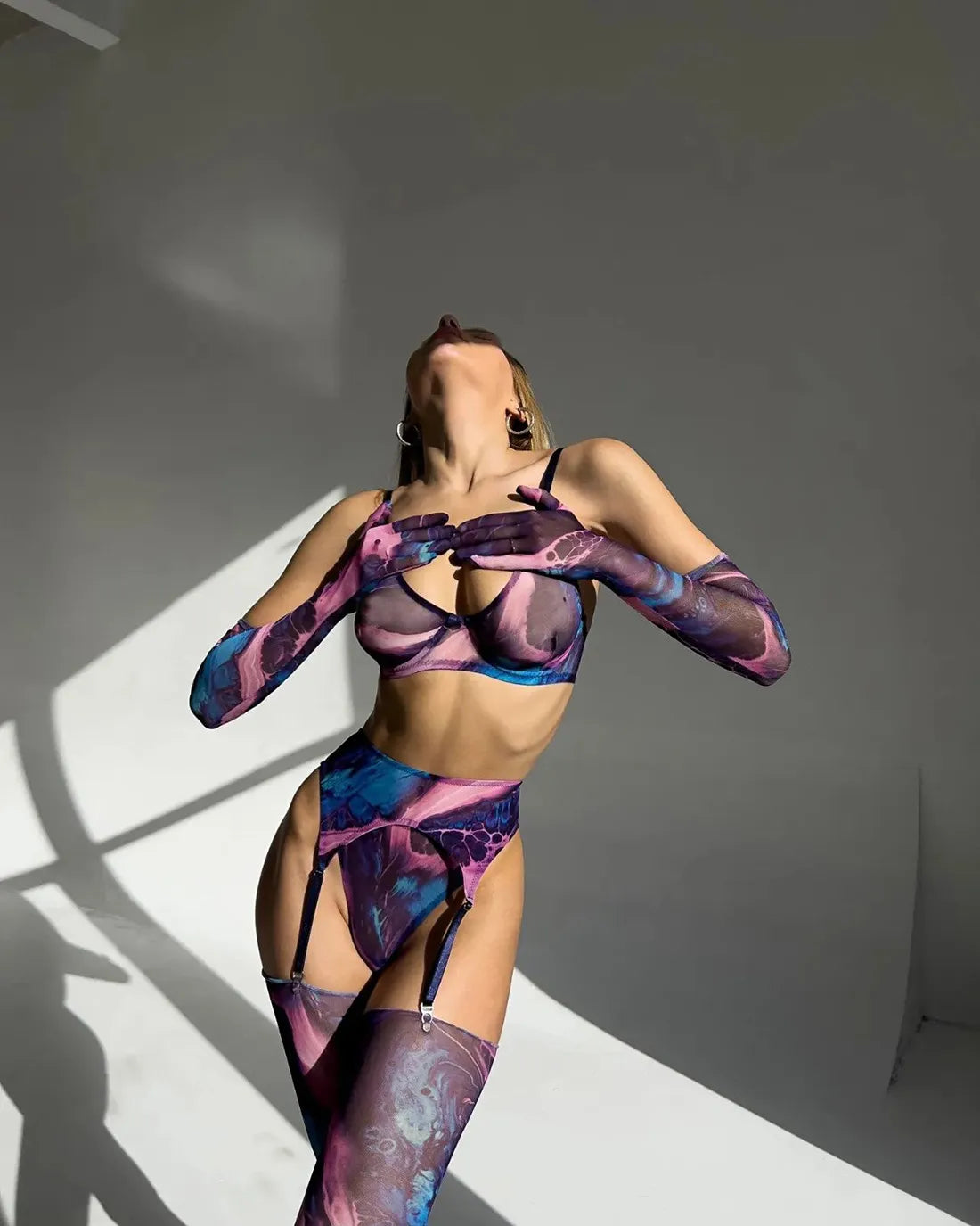 Krystyna™ | Kompletny 5-elementowy zestaw bielizny Tie-Dye