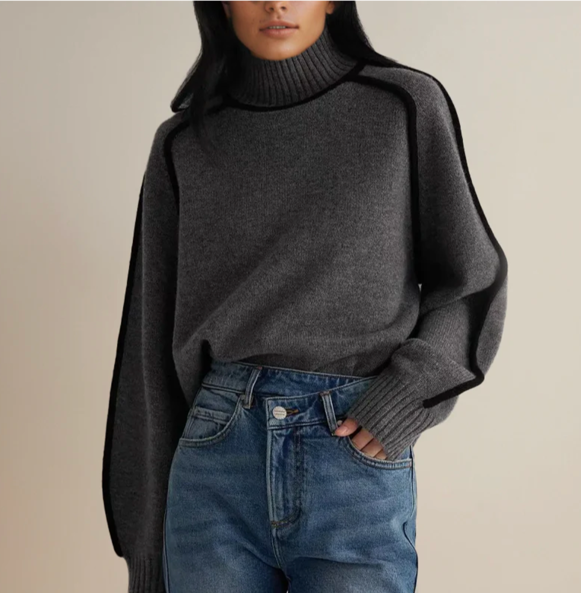 Zofia™ | Sweter z Golfem Essential