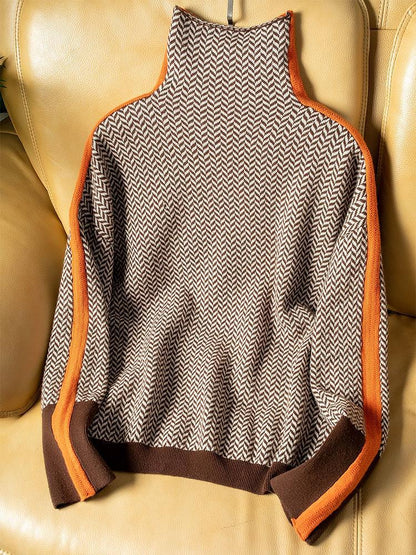 Zoja™ | Stylowy Sweter z Wysokim Kołnierzem