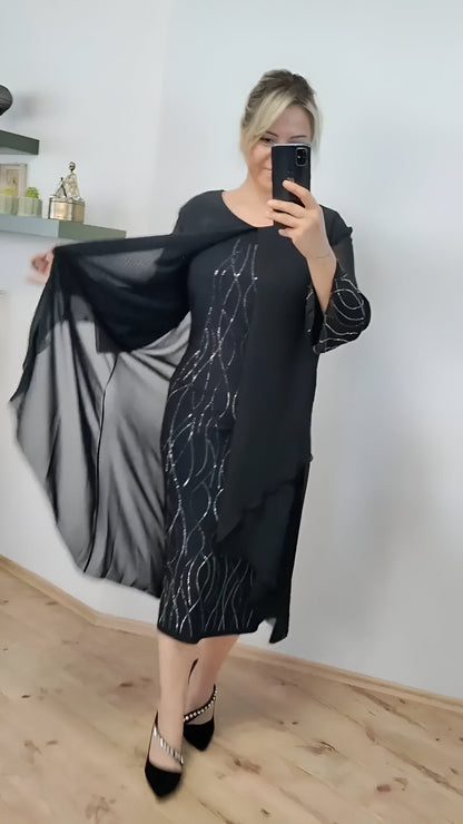 Claudia™ | Elegancka sukienka z płynna warstwą