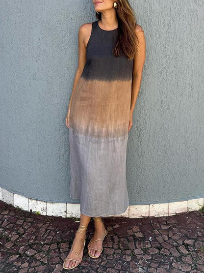Aniela™ | Zwiewna Sukienka z Naturalnym Wzorem