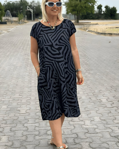 Serra™ | Letnia sukienka w paski safari