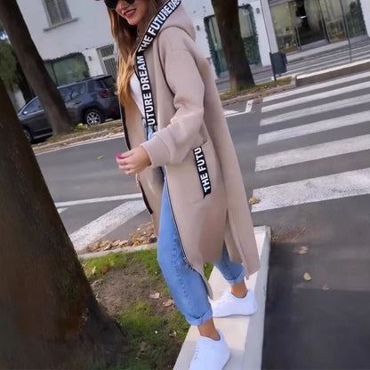 Elaine™ | Długa Bluza z Kapturem