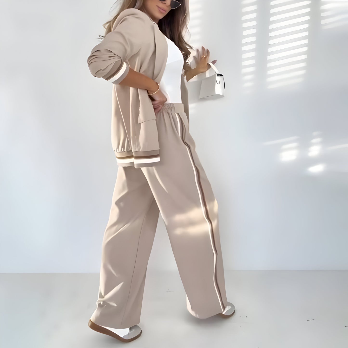 Irena™ | Stylowy Zestaw w Paski
