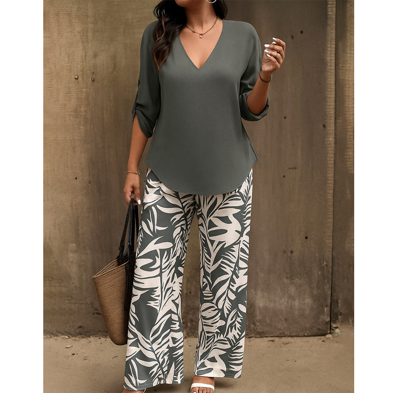 Klaudia™ | Letni Komplet V-Neck